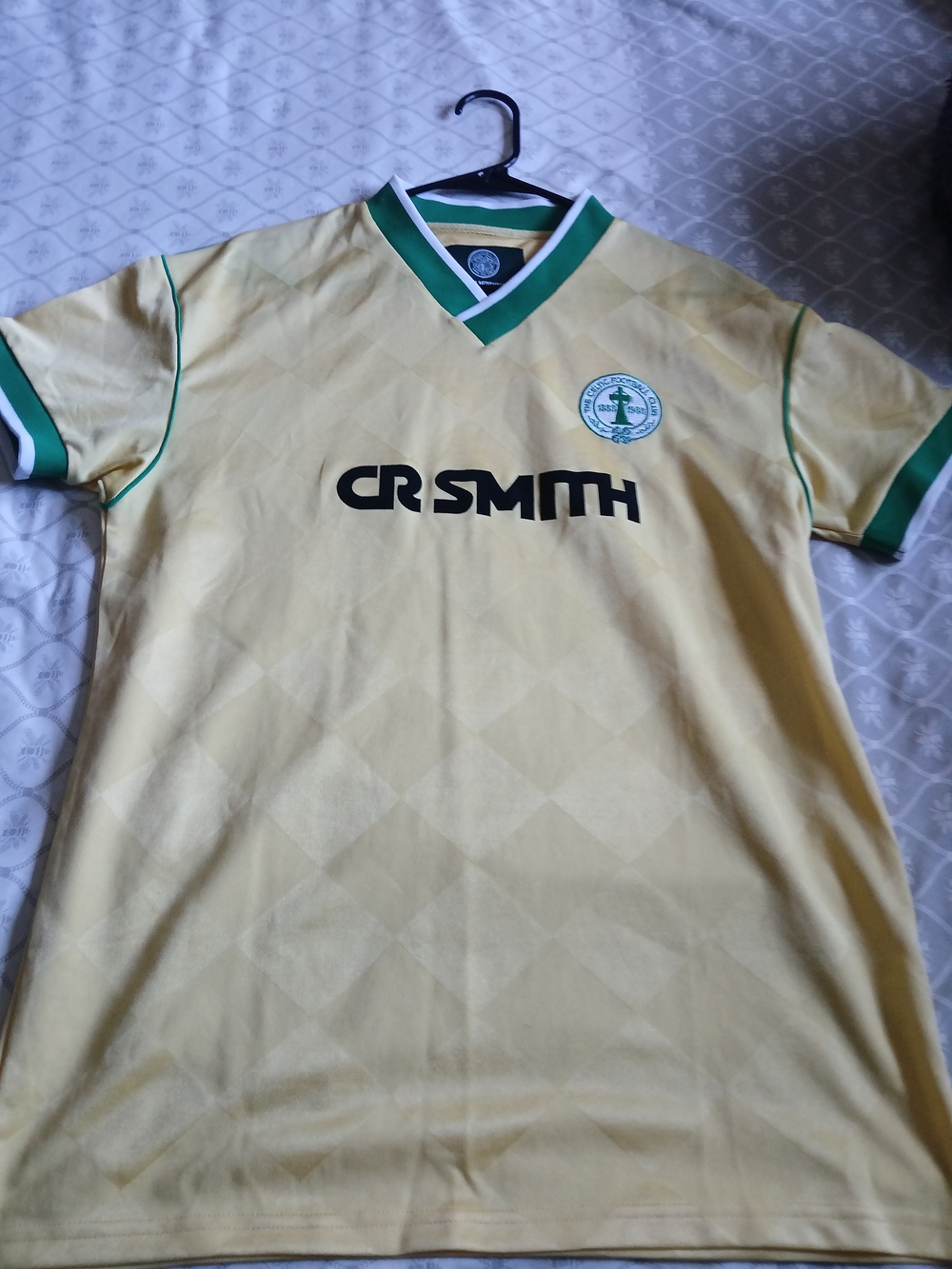 Vintage Celtic FC Football Club CR SMITH Retro Jersey Shirt Embroided Large